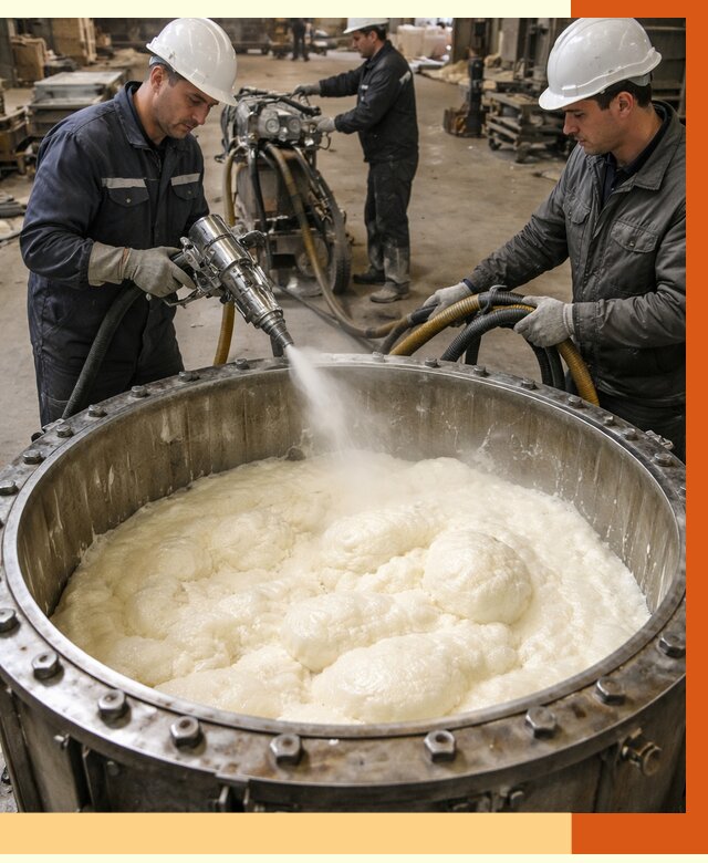 Заливка ППУ в емкости в Гагарине от 7543 руб. — утепление емкости под ключ | ТепломастерГгр