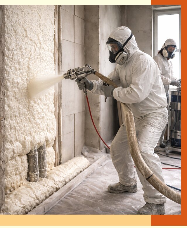 Напыление пенополиуретана в Гагарине от 7803 руб./м2 — услуги и монтаж ППУ | ТепломастерГгр