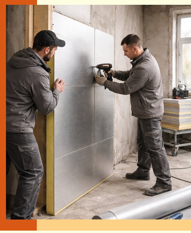 Утепление PIR панелями домов и зданий в Гагарине