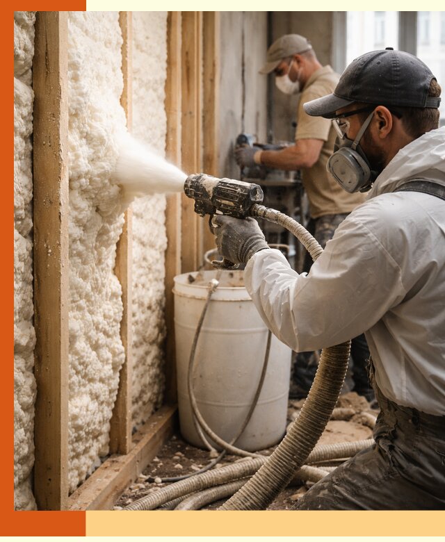 Утепление пеноизолом жилых и коммерческих объектов в Гагарине