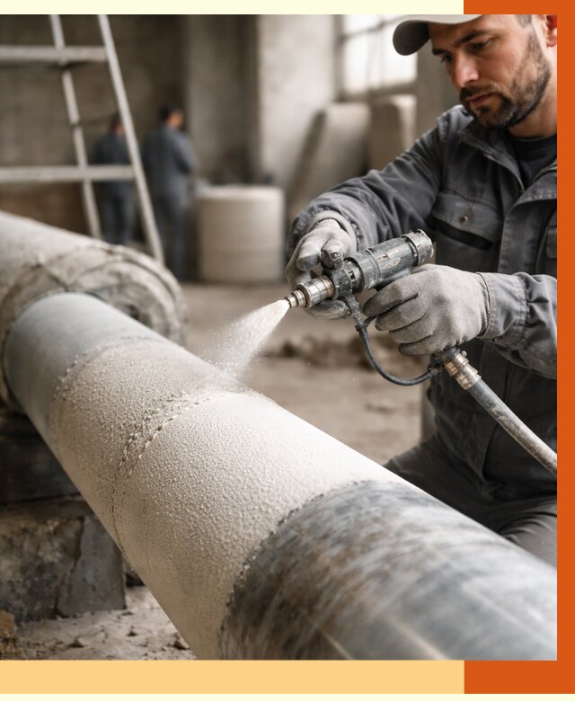 Утепление труб жидкой теплоизоляцией в Гагарине от 7803 руб. под ключ | ТепломастерГгр