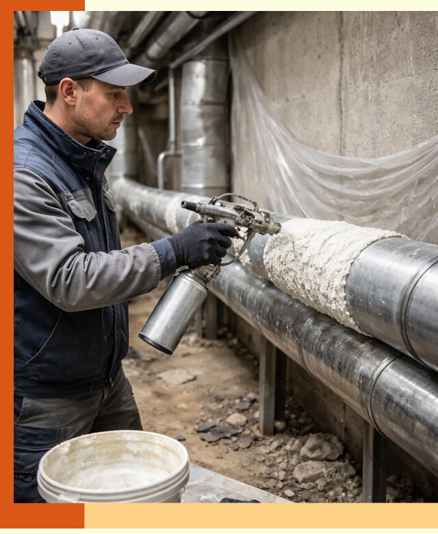 Утепление труб жидкой теплоизоляцией в Гагарине