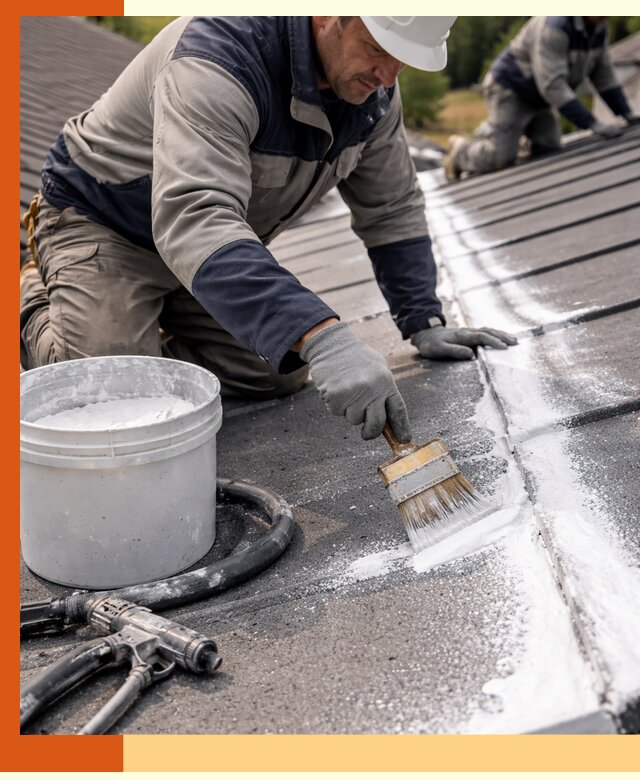 Утепление кровли жидкой теплоизоляцией в Гагарине