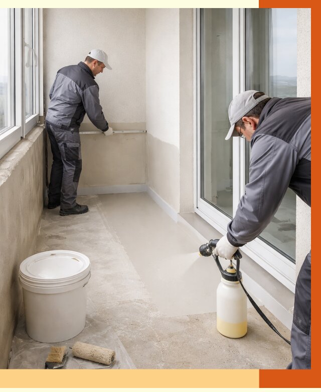 Утепление балкона жидкой теплоизоляцией в Гагарине от 5982 руб./м2 | ТепломастерГгр