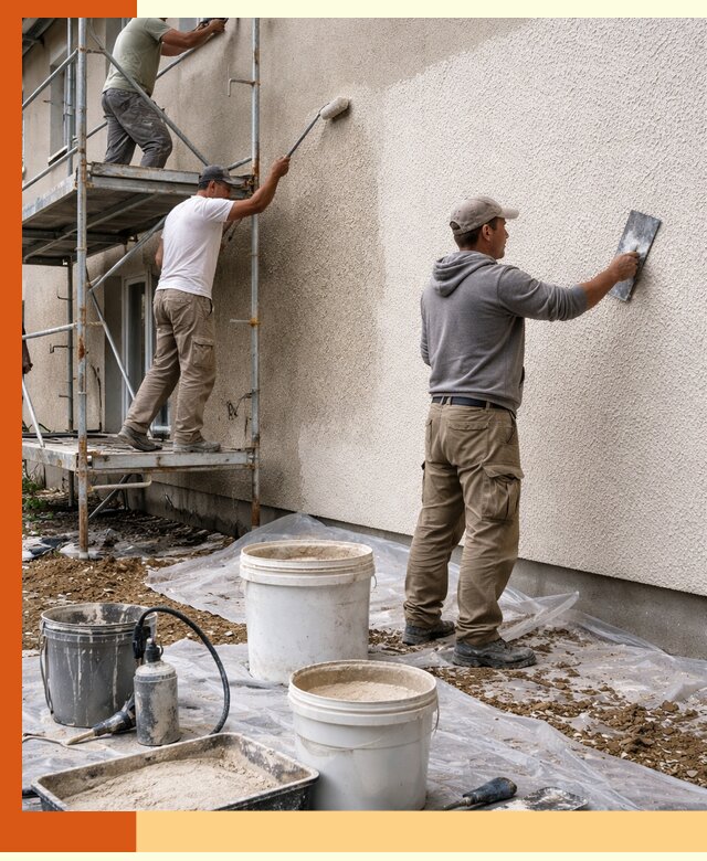 Утепление фасада жидкой пробкой в Гагарине