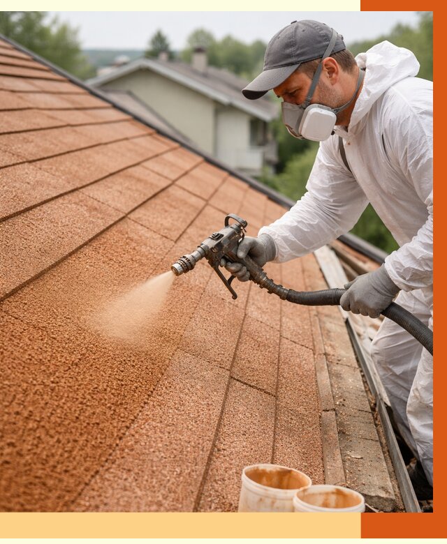 Утепление кровли жидкой пробкой в Гагарине от 2809 руб./м² под ключ | ТепломастерГгр