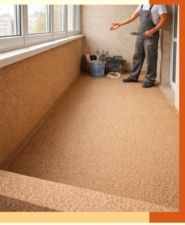 Утепление балкона жидкой пробкой в Гагарине от 3797 руб/м² под ключ | ТепломастерГгр