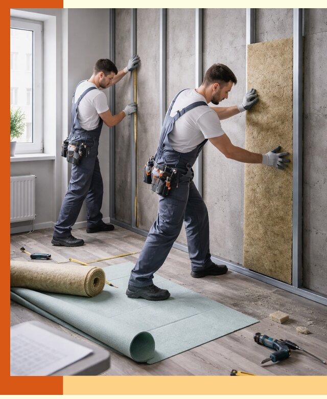 Шумоизоляция квартиры под ключ в Гагарине — профессионально и гарантированно