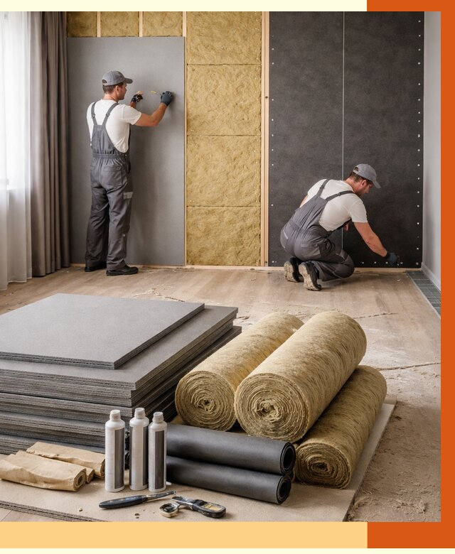 Шумоизоляция дома в Гагарине от 4682 руб/м2 — комплексная звукоизоляция под ключ | ТепломастерГгр