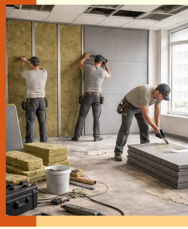 Профессиональная шумоизоляция офисов в Гагарине для комфорта сотрудников