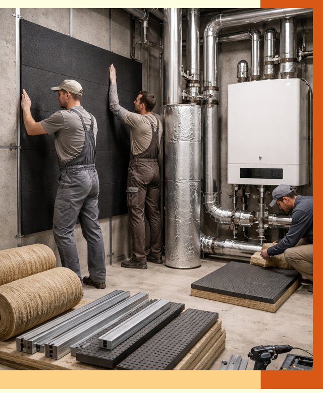 Шумоизоляция котельной в Гагарине от 6763 руб. под ключ | Профессиональная звукоизоляция — ТепломастерГгр