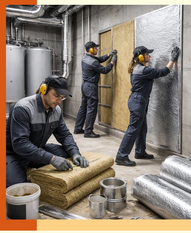 Шумоизоляция котельной в Гагарине: профессиональный монтаж и материалы