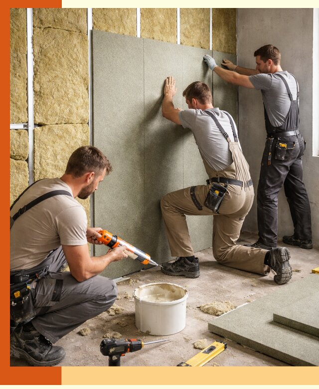 Профессиональная шумоизоляция стен в Гагарине для квартир и домов