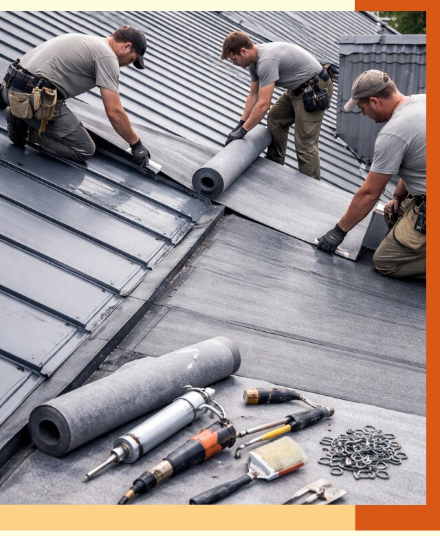 Гидроизоляция металлической кровли полимочевиной в Гагарине от 8843 руб. | ТепломастерГгр