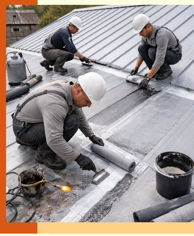 Гидроизоляция металлической кровли с гарантией в Гагарине