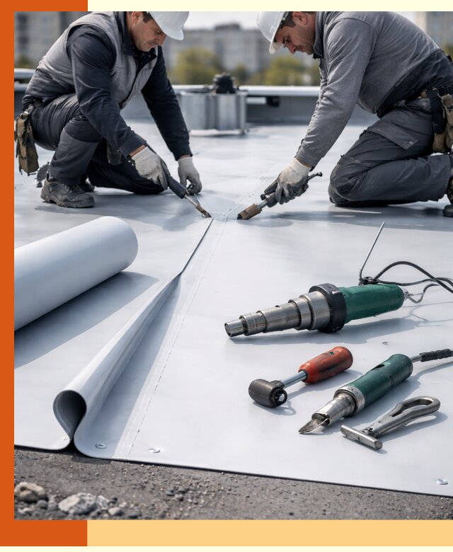 Гидроизоляция мембранной кровли в Гагарине: монтаж и ремонт быстро