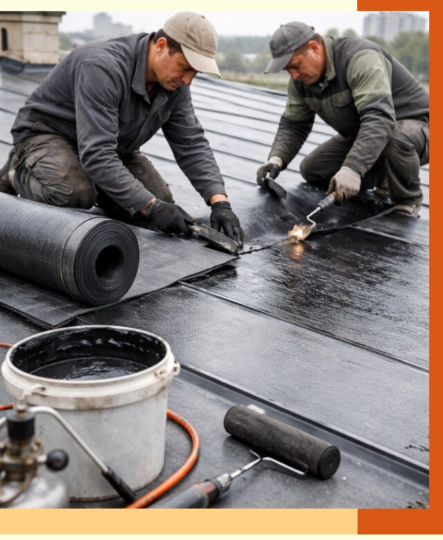 Гидроизоляция фальцевой кровли в Гагарине от 7803 руб. под ключ | ТепломастерГгр