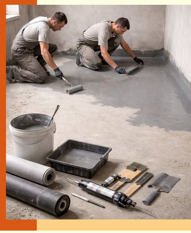 Гидроизоляция пола в Гагарине — надежная защита от влаги и протечек