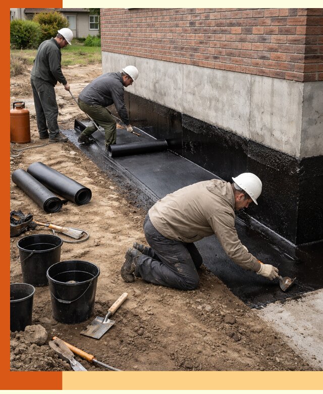 Гидроизоляция фундамента в Гагарине: надежная защита строений