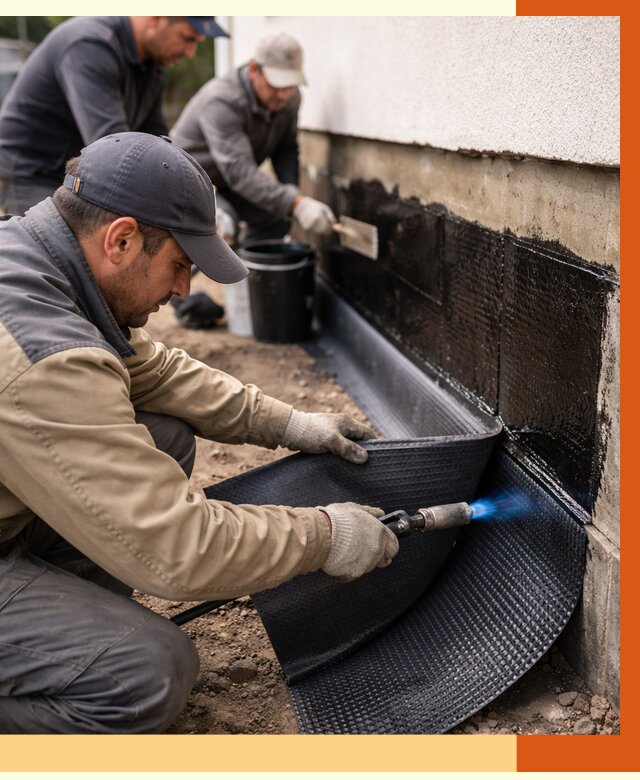 Гидроизоляция цоколя и отмостки в Гагарине от 8843 руб. — ТепломастерГгр