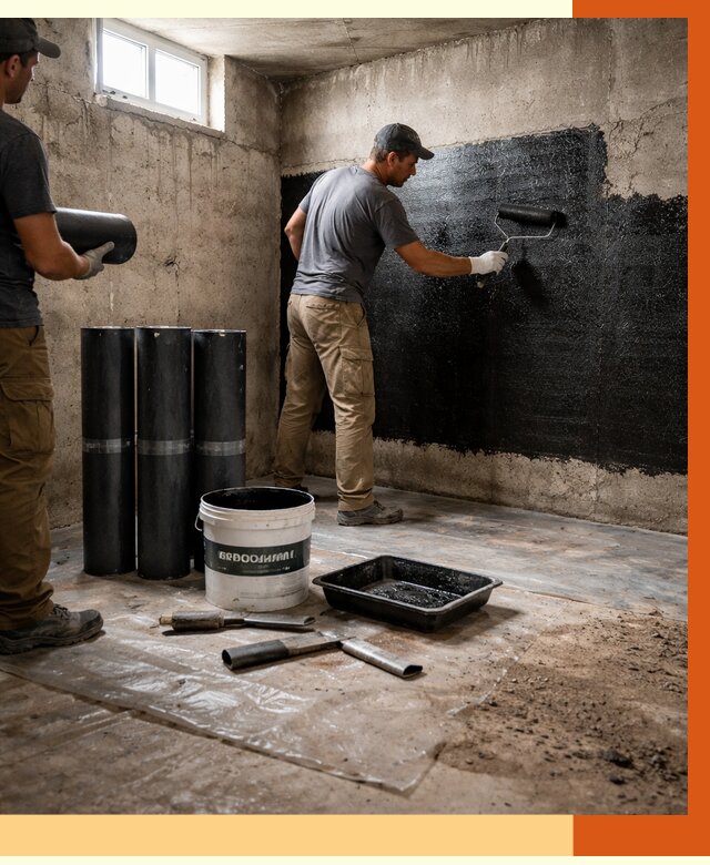 Гидроизоляция подвала в Гагарине от 3641 руб. под ключ | Профессионально — ТепломастерГгр