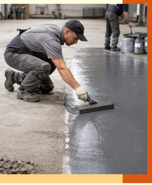 Гидроизоляция промышленного пола в Гагарине от 1248 руб./м2 — ТепломастерГгр специалисты под ключ