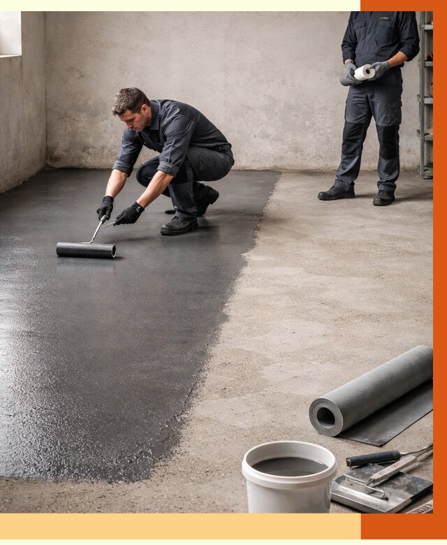 Гидроизоляция гаражного пола в Гагарине от 3641 руб./м² — ТепломастерГгр профессионально