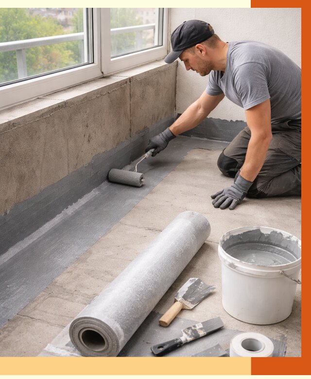 Профессиональная гидроизоляция балкона в Гагарине от 4370 руб. | ТепломастерГгр