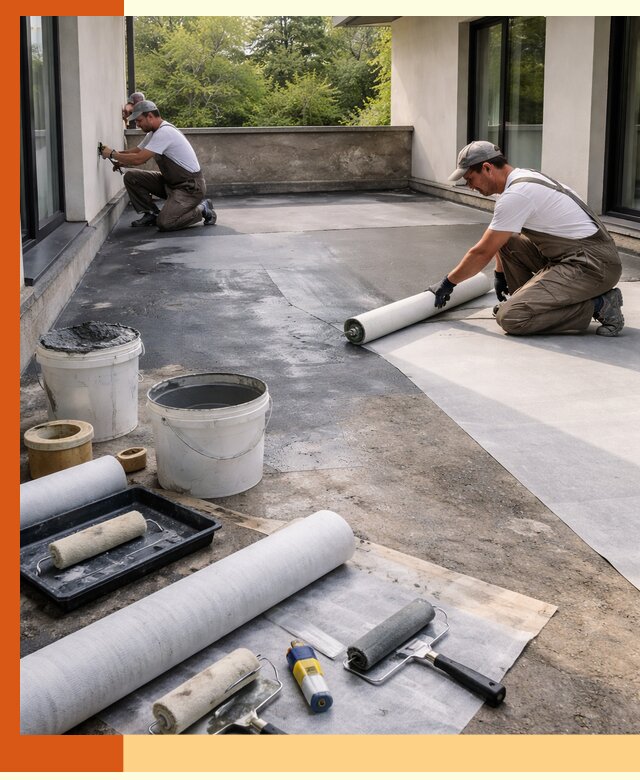 Гидроизоляция террасы в Гагарине — надежная защита от влаги и протечек