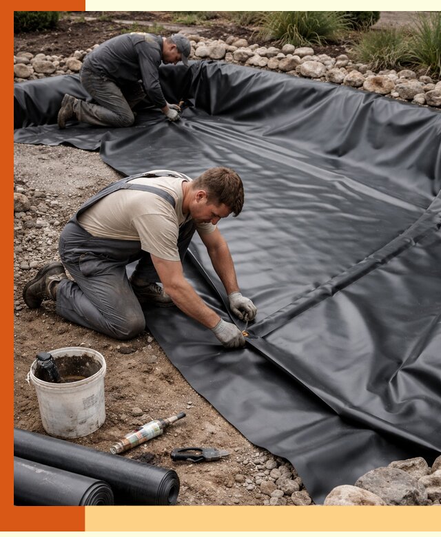 Гидроизоляция пруда в Гагарине: надежная защита и герметизация