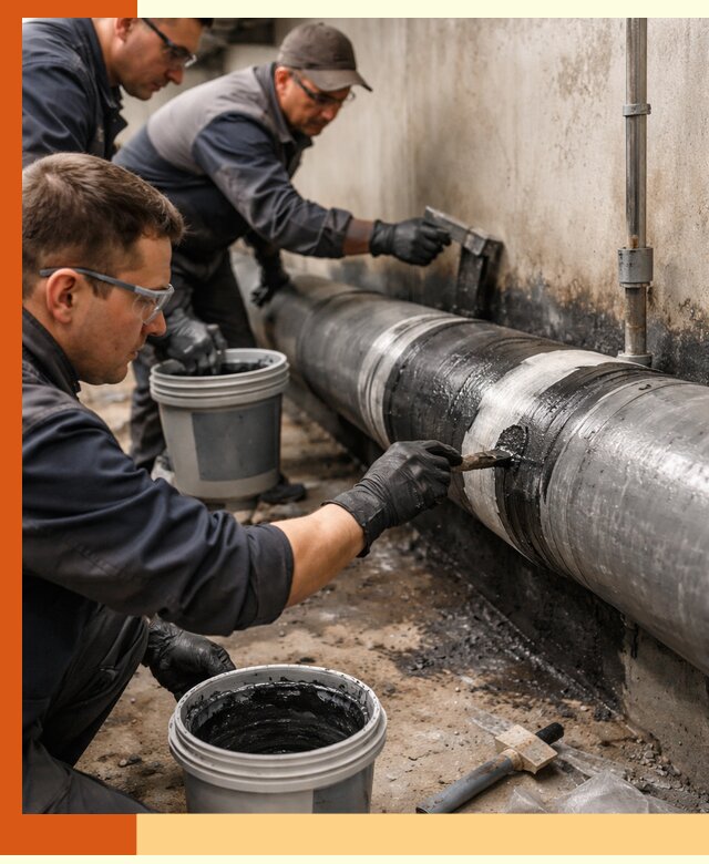 Гидроизоляция труб в Гагарине — защита и герметизация коммуникаций