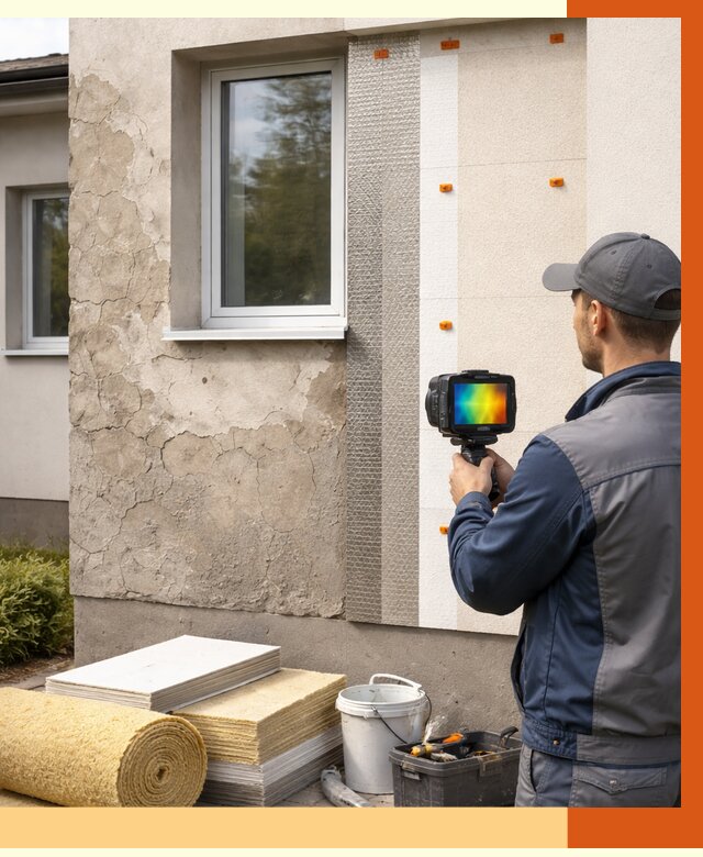 Тепловизионное обследование фасада в Гагарине от 4682 руб. под ключ | ТепломастерГгр