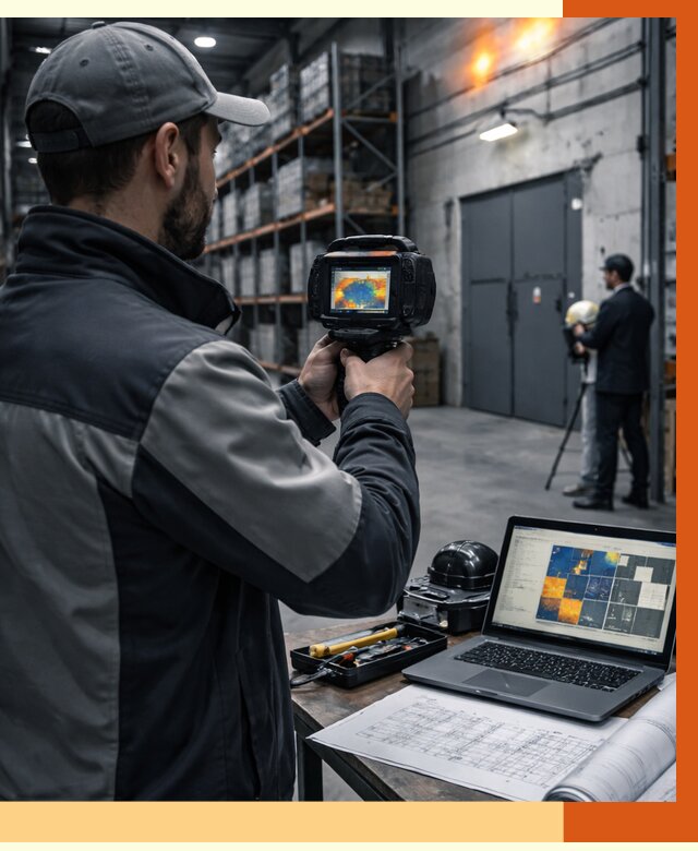 Тепловизионное обследование склада в Гагарине от 6763 руб. | ТепломастерГгр