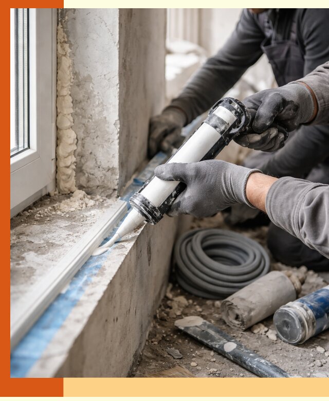 Герметизация стыков и примыканий зданий в Гагарине